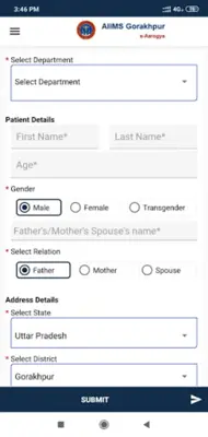AIIMS Gorakhpur e-Aarogya android App screenshot 1